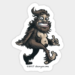 Sasquatch Shaka Sticker